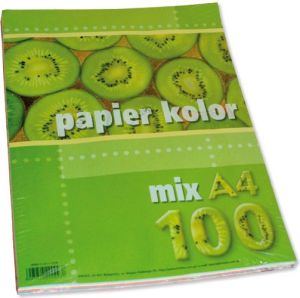 Kreska Papier ksero A4 80g mix kolorów 100 arkuszy 1