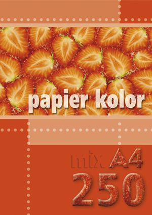 Kreska Papier ksero A4 80g mix kolorów 250 arkuszy 1