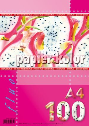 Kreska Papier ksero A4 160g czerwony 100 arkuszy 1