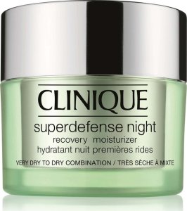 Clinique Superdefense Night Recovery Moisturizer 1/2 Very Dry To Dry Combination regenerujący krem na noc 50ml 1