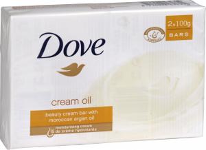Dove  Cream Oil Marokański Olejek Agranowy Nawilżające mydło w kostce 2x100g 1