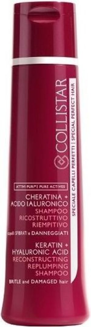Collistar Keratin Hyaluronic Acid Reconstructing Shampoo Szampon do włosów z kwasem hialuronowym 250 ml 1