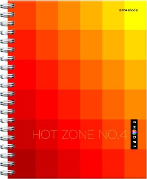 TOP-2000 Kołozeszyt Shades A4 100k kratka 5 przedmiotów 3