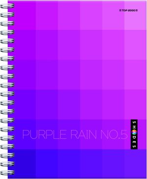 TOP-2000 Kołozeszyt Shades A4 100k kratka 5 przedmiotów 4