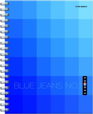 TOP-2000 Kołozeszyt Shades A4 100k kratka 5 przedmiotów 5