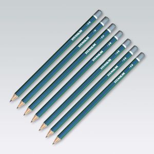 Titanum Ołówki techniczne Titanum bez gumki B (67723) opakowanie 12 szt 1