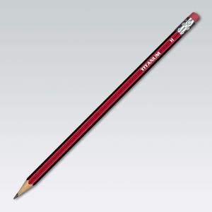 Titanum Ołówki techniczne Titanum z gumką H -opakowanie 12szt. (83719) 1