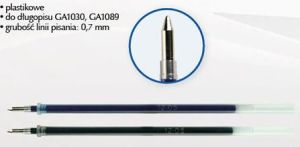 Titanum Wkład do długopisu Titanum żelowy (GA1030/1089) 12szt 1