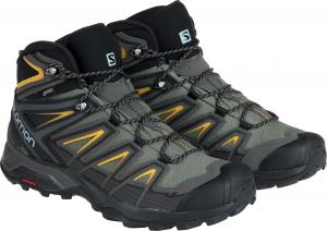 Buty trekkingowe męskie Salomon Buty męskie X Ultra 3 Mid GTX Castor Gray/Black/Green Sulphur r. 42 2/3 (401337) 1