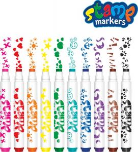 Colorino Flamastry dwustronne stempel 10 kol. (34623) 2