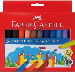 Faber-Castell Flamastry Faber Castell Jumbo 24 kolory (554324) 1