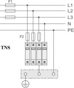 Bemko Ogranicznik przepięć 4P 25-50kA klasa T1+T2 (A50-CCS01-4P-B+C) 3