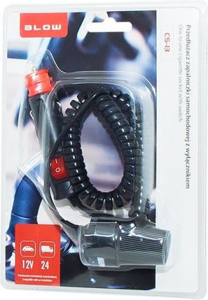 Ładowarka Blow Przedłużacz gniazda zapalniczki samochodowej z wyłącznikiem 1,2m - CS-13 96-832 2