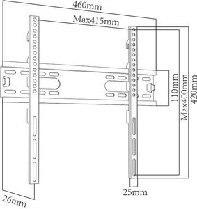 Blow Uchwyt ścienny 76-856 26'' - 55'' 4