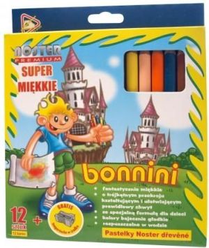 Noster Kredki Ołówkowe Bonnini Kids 12 Kolorów 1