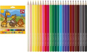 Titanum Kredki ołówkowe sześciokątne 24 kolory mix 1