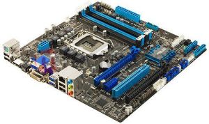 Płyta główna Asus P8H77-M Intel H77 LGA 1155 (2xPCX/VGA/DZW/GLAN/SATA3/USB3/RAID/DDR3/CROSSFIRE) mATX (P8H77-M) 2