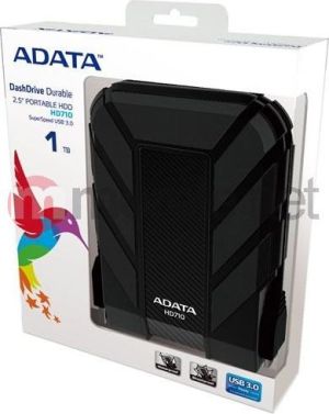 Dysk zewnętrzny HDD ADATA HDD DashDrive Durable HD710 1 TB Czarny (AHD7101TU3CBK) 3