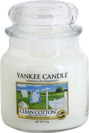 Yankee Candle Classic Medium Jar świeca zapachowa Clean Cotton® 411g 1