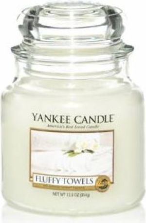 Yankee Candle Classic Medium Jar świeca zapachowa Fluffy Towels 411g 1