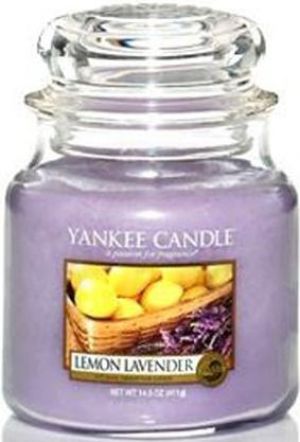 Yankee Candle Classic Medium Jar świeca zapachowa Lemon Lavender 411g 1