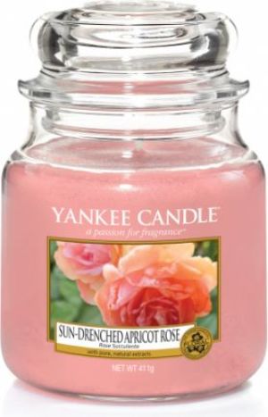 Yankee Candle Classic Medium Jar świeca zapachowa Sun-Drenched Apricot Rose 411g 1