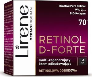 Lirene Krem do twarzy Retinol D-Forte 70+ regenerujący 50ml 1
