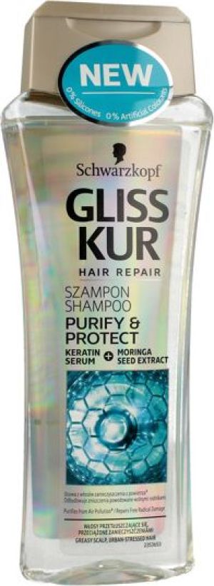 Gliss Kur Purify & Protect Szampon do włosów przeciążonych i przetłuszczających 250 ml 1
