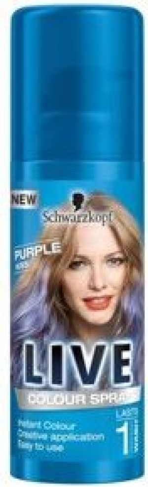 Schwarzkopf Live spray koloryzujący do włosów Purple Kiss 120 ml 1