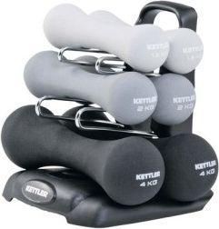 Kettler Zestaw hantli neoprenowych 15 kg szaro-czarne (07371-110) 1