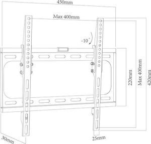 Blow Uchwyt ścienny 76-861 32'' - 55'' 3