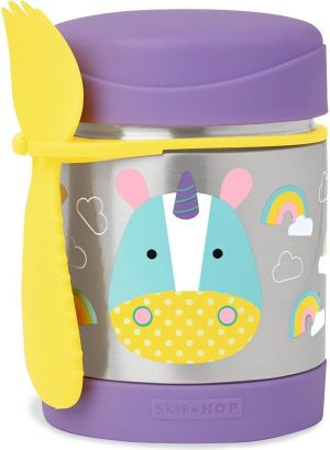Skip Hop Termos dla dzieci Zoo Jednorożec 0.325 l Srebrno-fioletowy 1