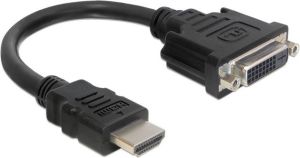 Adapter AV Delock HDMI - DVI-I czarny (65327) 1