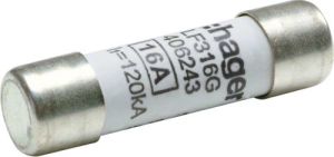 Hager Wkładka topikowa cylindryczna BiWtz 10x38 mm gG 16A 500V AC 10szt. (LF316G) 1