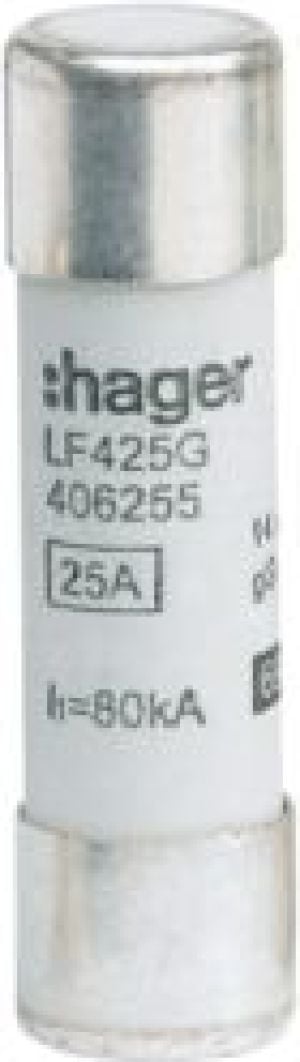 Hager Bezpiecznik cylindryczny BiWtz 14x51 gG 25A (LF425G) 1