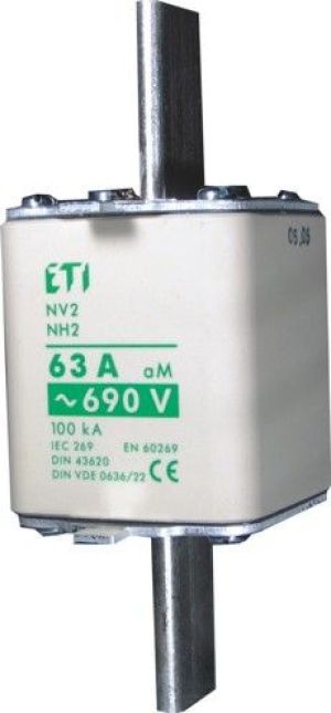Eti-Polam Wkładka bezpiecznikowa KOMBI NH00C 25A aM 690V WT-00C (004181407) 1