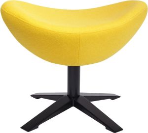 King Home Podnóżek EGG SZEROKI BLACK żółty 2