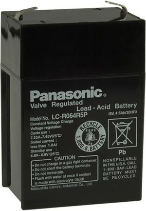 Panasonic Bateria do UPS 6V/4,5Ah - Faston 187 LC-R064R5P 1