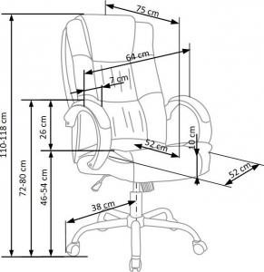 Krzesło biurowe Halmar Relax Beżowe 2