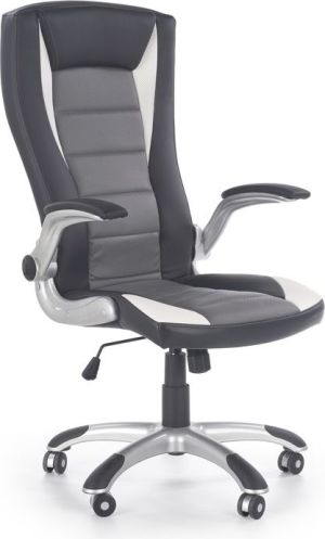 Krzesło biurowe Halmar UPSET fotel gabinetowy czarny / biały / popielaty 1