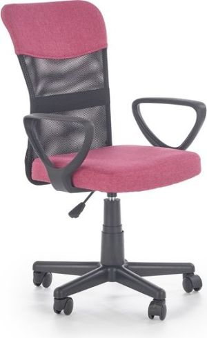 Krzesło biurowe Halmar Timmy Różowe 1