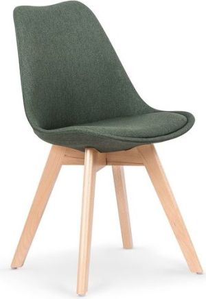 Halmar K303 krzesło ciemny zielony / buk 1