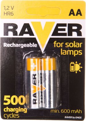 Raver Akumulator Solar AA / R6 600mAh 2 szt. 1