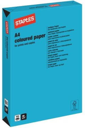 Staples Papier ksero Pastel Colours A4 120g niebieski 250 arkuszy 3
