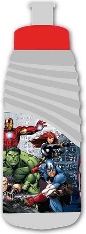 Beniamin Bidon plastikowy Avengers szaro-czerwony 450ml 1