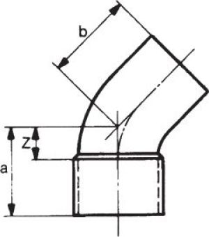Conex Łącznik miedziany łuk 45° serii 5000 18mm (5040018000000) 2