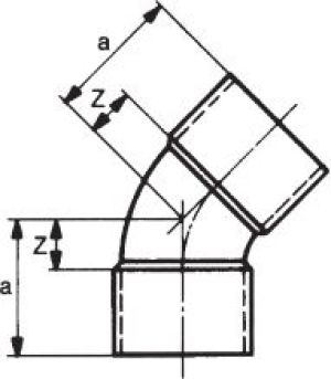 Conex Łącznik miedziany łuk 45°dwukielichowy serii 5000 15mm (5041015000000) 2