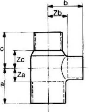 Conex Trójnik redukcyjny miedziany serii 5000 35 x 15 x 35mm (5130035015035) 2