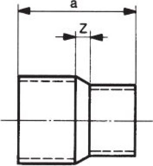 Conex Łącznik redukcyjny serii 5000 22 x 18mm (5240022018000) 2
