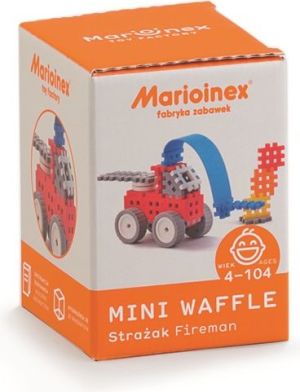 Marioinex Klocki Waffle Mini Strażak Mały 1